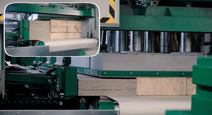 GLT & CLT Solid Wood Panel and Beam Lamination Line